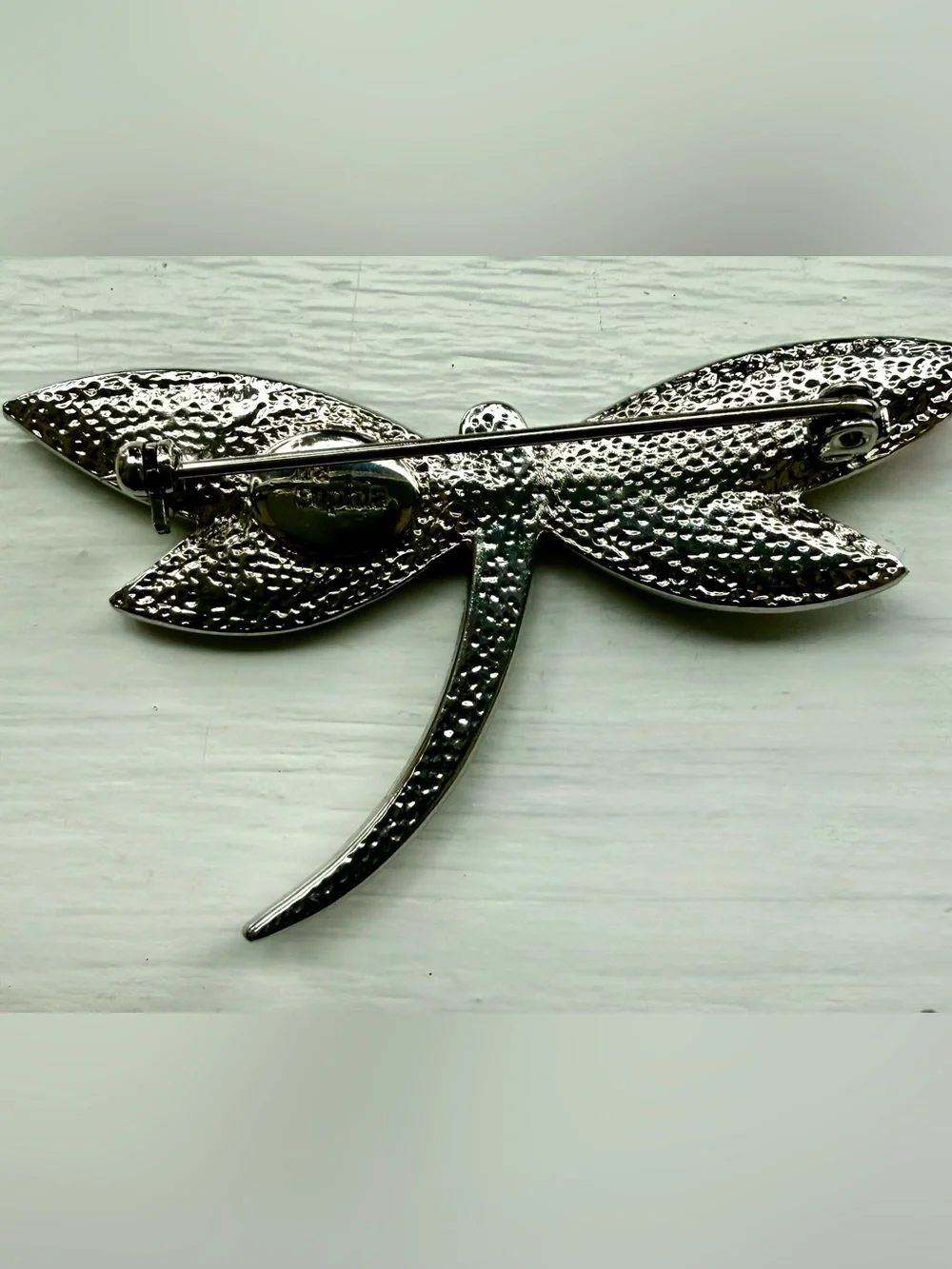 Lia Sophia Abalone Dragonfly Brooch Pin